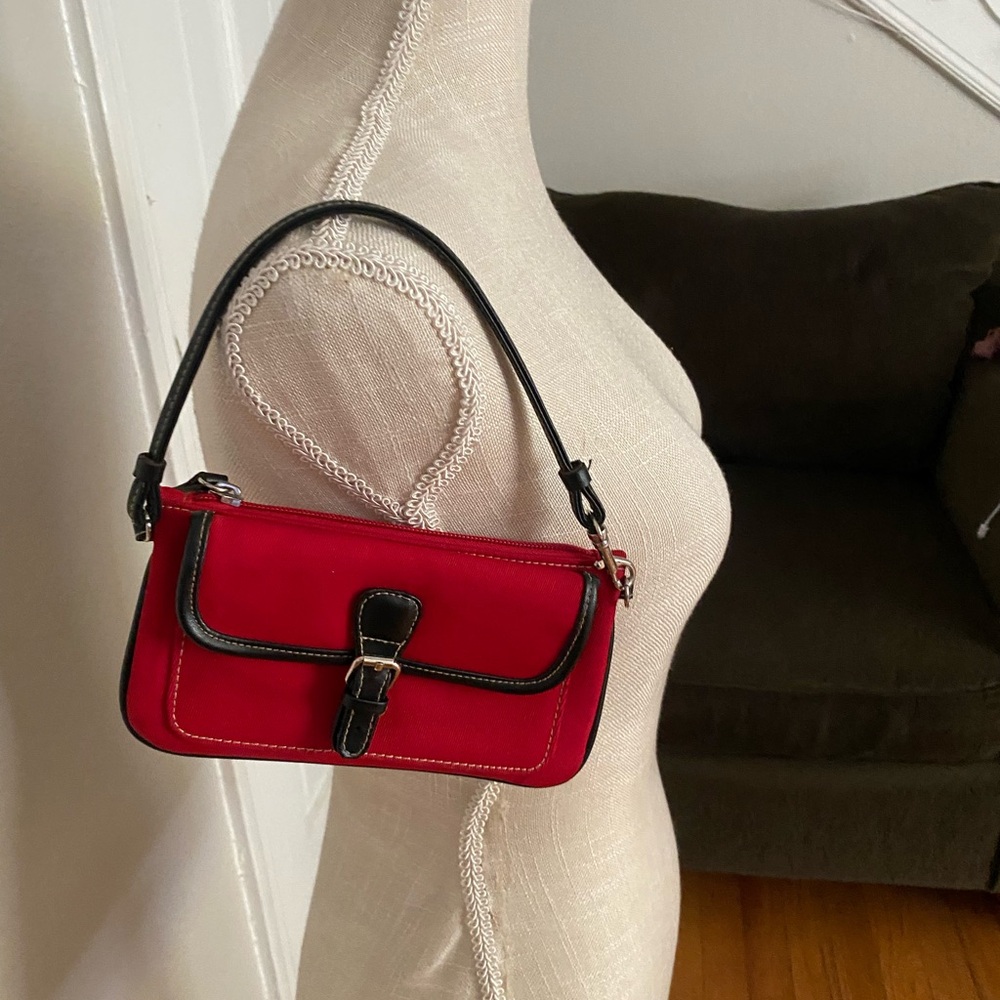 Faded Glory Red and Black Mini Bag